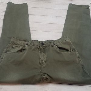 7 for All Man Kind Olive green Slimming pant size 16